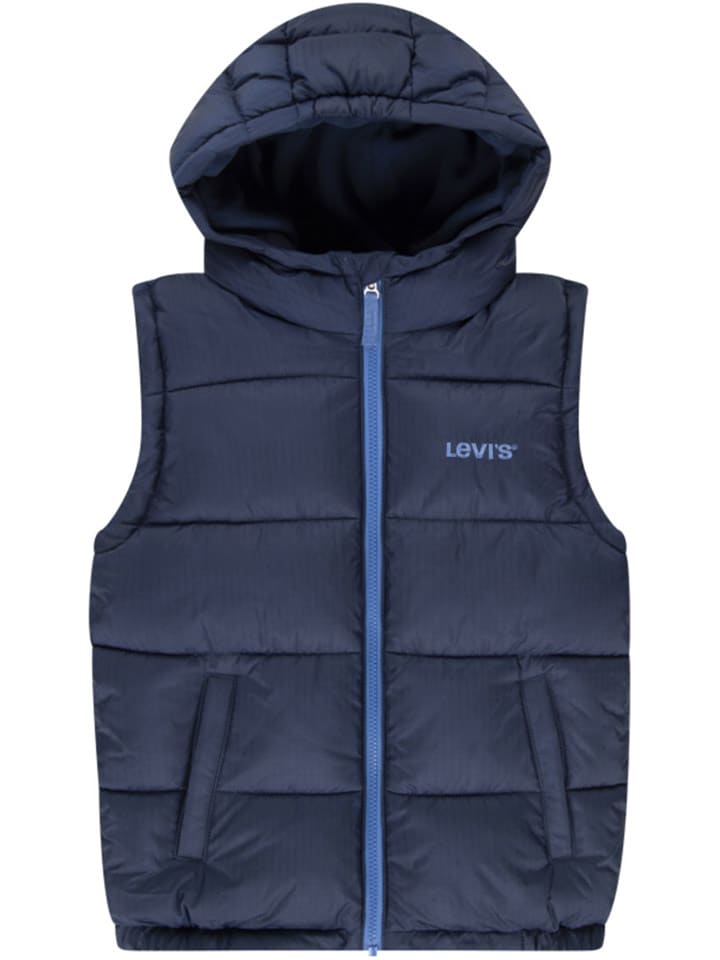 Levi's Kids Kamizelka pikowana w kolorze granatowym rozmiar: 128