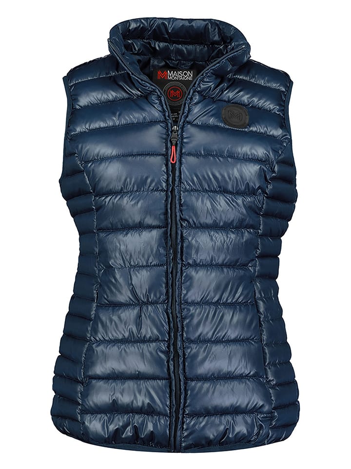 Maison Montaigne Kamizelka pikowana "Annemai" w kolorze granatowym rozmiar: XXL