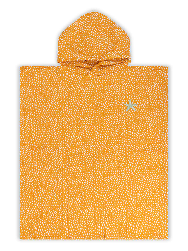 Swim Essentials Ponczo "Dots" w kolorze biało-pomarańczowym - 55 x 50 cm rozmiar: onesize