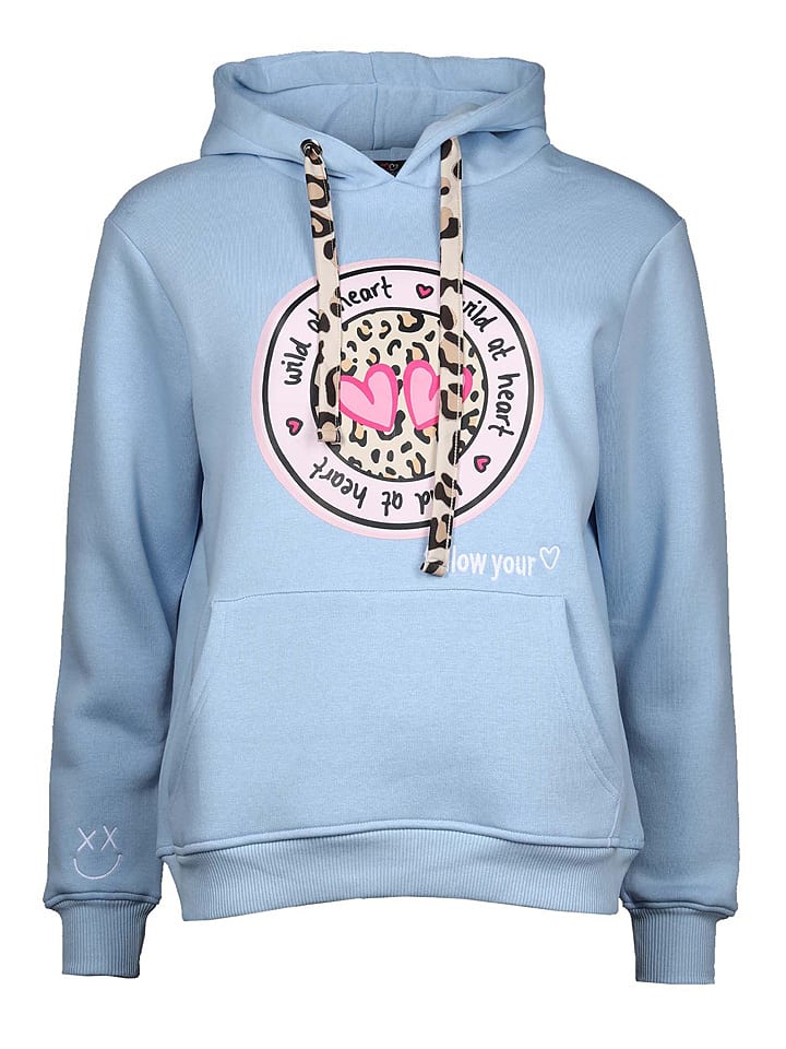 Zwillingsherz Bluza "Kelly" w kolorze błękitnym rozmiar: L/XL