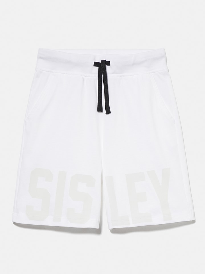 Sisley Bermudy w kolorze białym rozmiar: 150