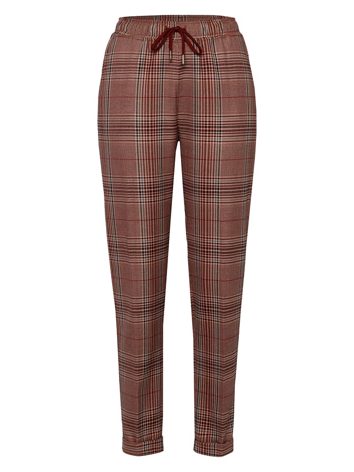 More & More Spodnie dresowe w kolorze czerwono-brązowym rozmiar: 34