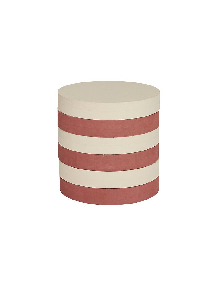 OYOY mini Stolik "Iro" w kolorze czerwono-kremowym - wys. 28 x Ø 28 cm rozmiar: onesize