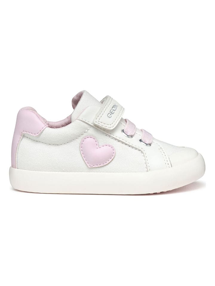 Geox Sneakersy "Gisli" w kolorze biało-jasnoróżowym rozmiar: 24