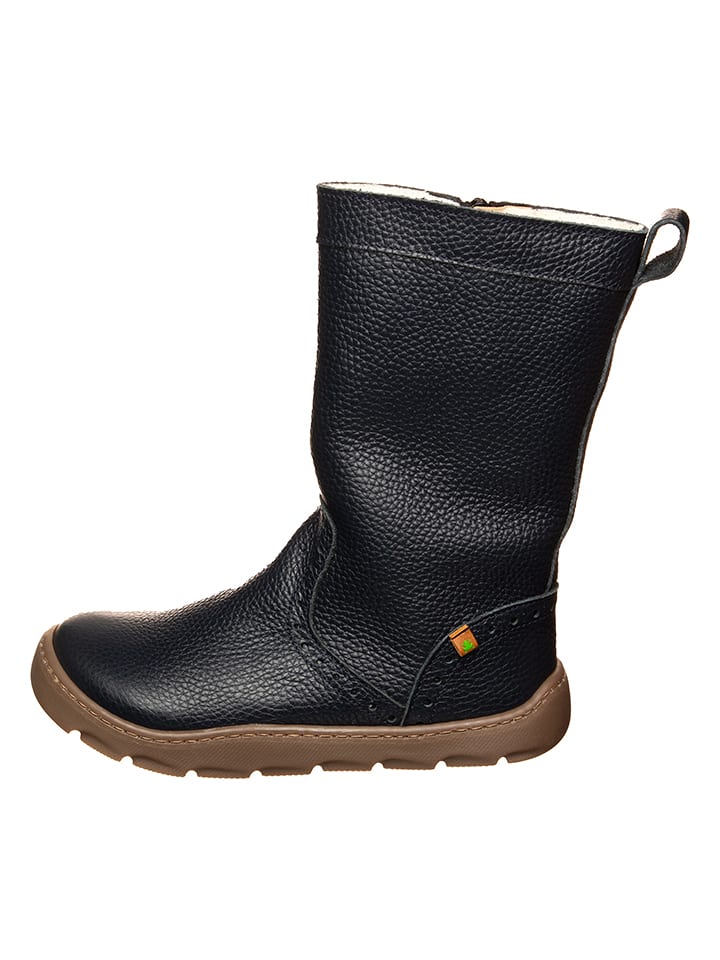 El Naturalista Skórzane kozaki zimowe w kolorze granatowym rozmiar: 28