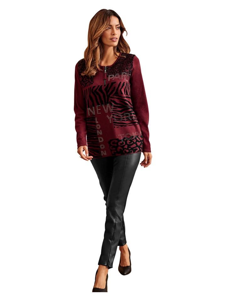 WITT WEIDEN Sweter w kolorze bordowym rozmiar: 46