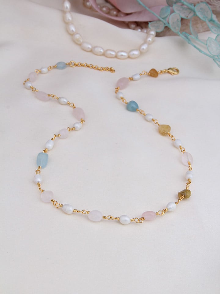 Pierres delicates Pozłacany naszyjnik - dł. 43 cm rozmiar: onesize