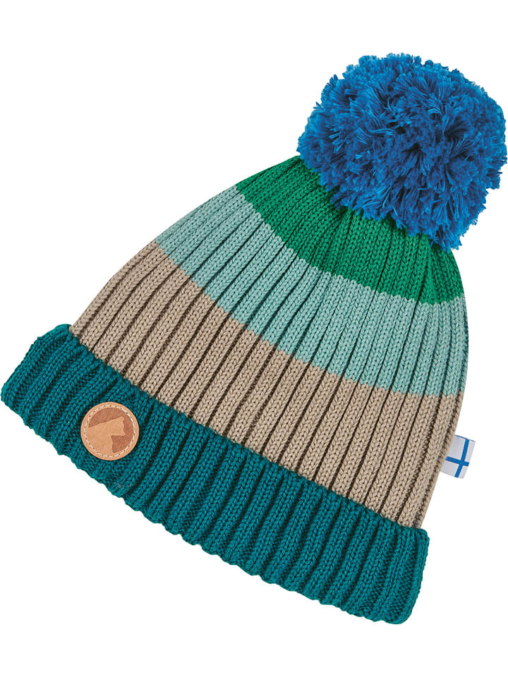 finkid Czapka "Pompula" w kolorze niebiesko-szarym rozmiar: 50 cm