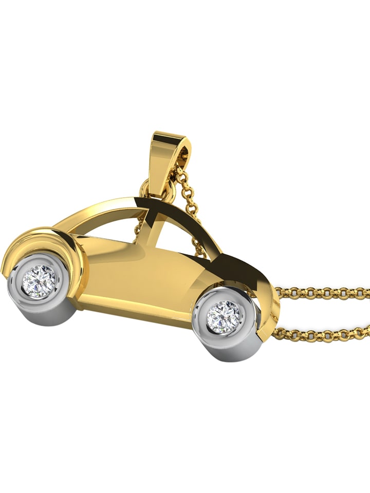 Vittoria Jewels Złota zawieszka z diamentami rozmiar: onesize