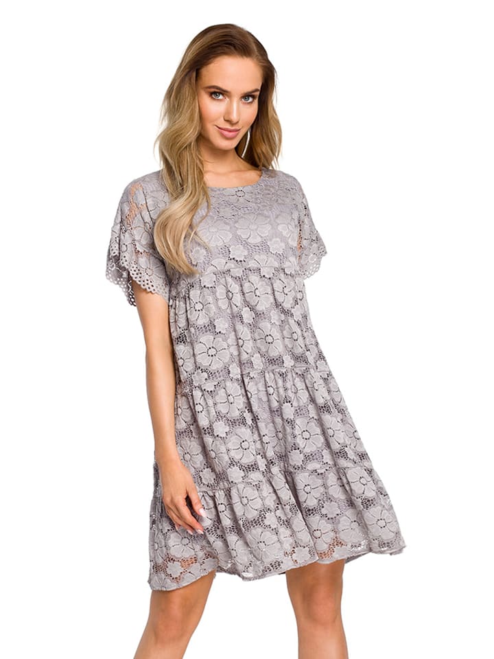 made of emotion Sukienka w kolorze szarym rozmiar: M