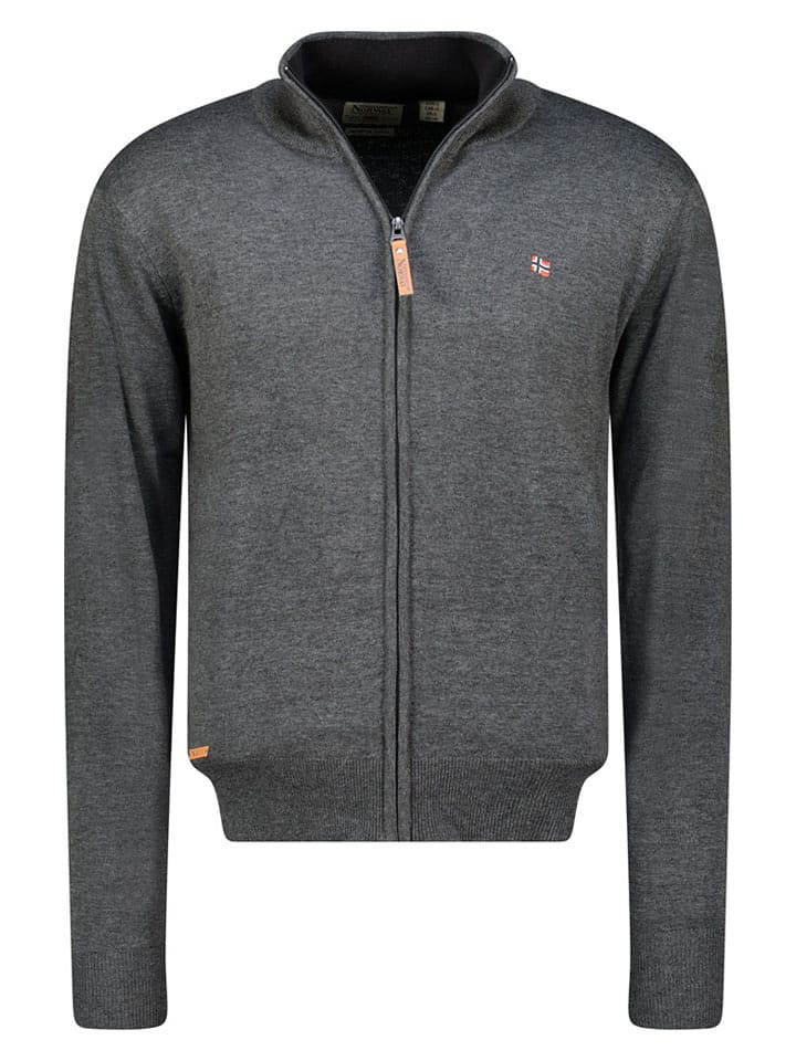 Geographical Norway Kardigan "Fregate" w kolorze szarym rozmiar: XL