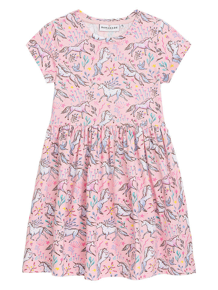 Danamade Sukienka "Dbabette" w kolorze jasnoróżowym rozmiar: 110