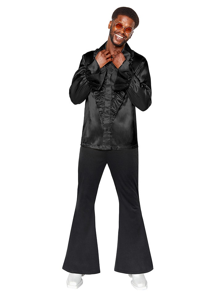 amscan Spodnie kostiumowe "Disco" w kolorze czarnym rozmiar: L