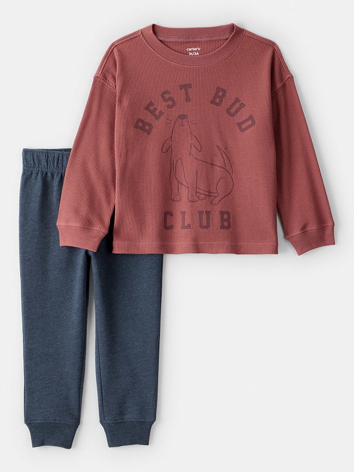 carter's 2-częściowy zestaw w kolorze czerwono-granatowym rozmiar: 92