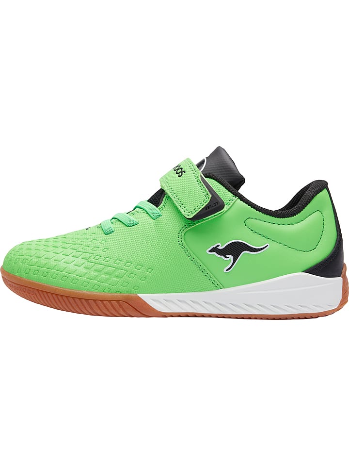 Kangaroos Buty sportowe "K5-Court EV" w kolorze jaskrawozielonym rozmiar: 28