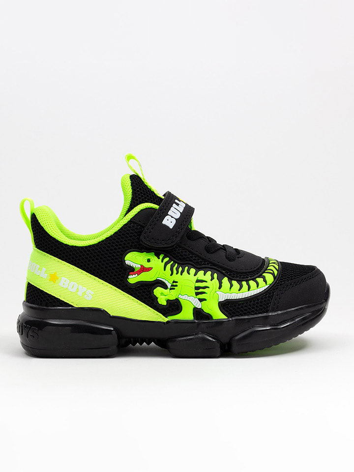Bull Boys Sneakersy "T-Rex" w kolorze zielono-czarnym rozmiar: 26