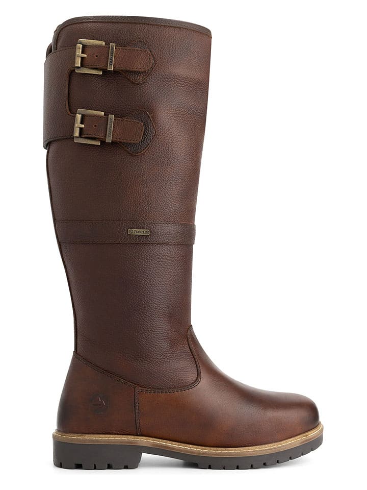 TRAVELIN' Skórzane kozaki "Denali" w kolorze brązowym rozmiar: 37