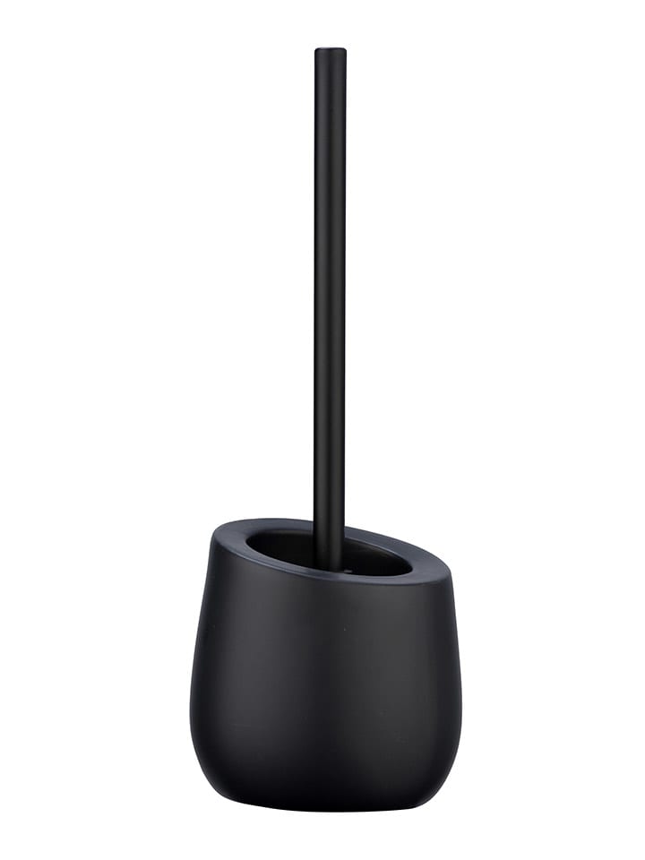 Wenko Zestaw WC "Badi" w kolorze czarnym - wys. 38 cm rozmiar: onesize