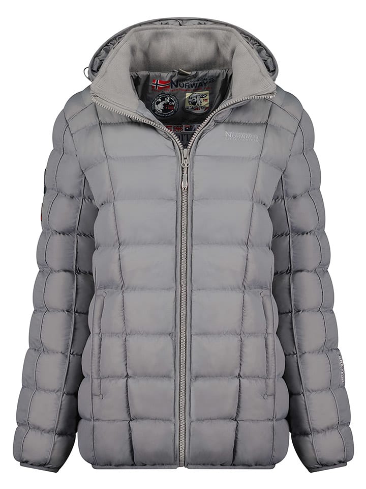 Geographical Norway Kurtka pikowana "Babette" w kolorze szarym rozmiar: S