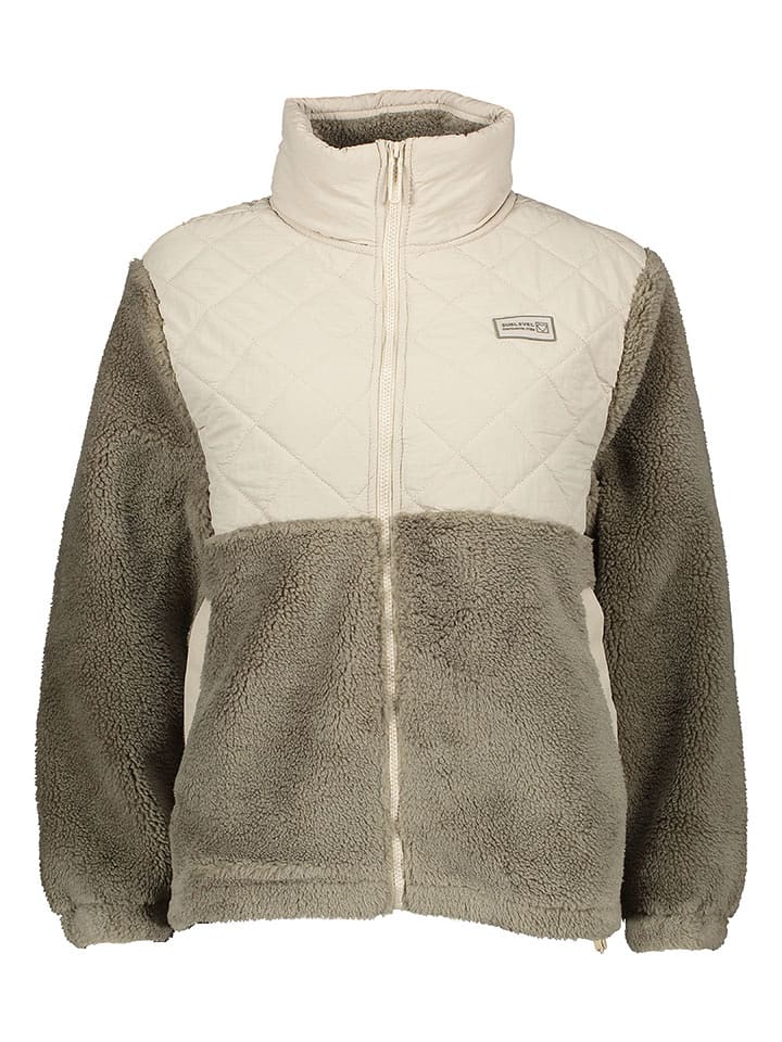 Sublevel Kurtka polarowa w kolorze oliwkowo-kremowym rozmiar: L