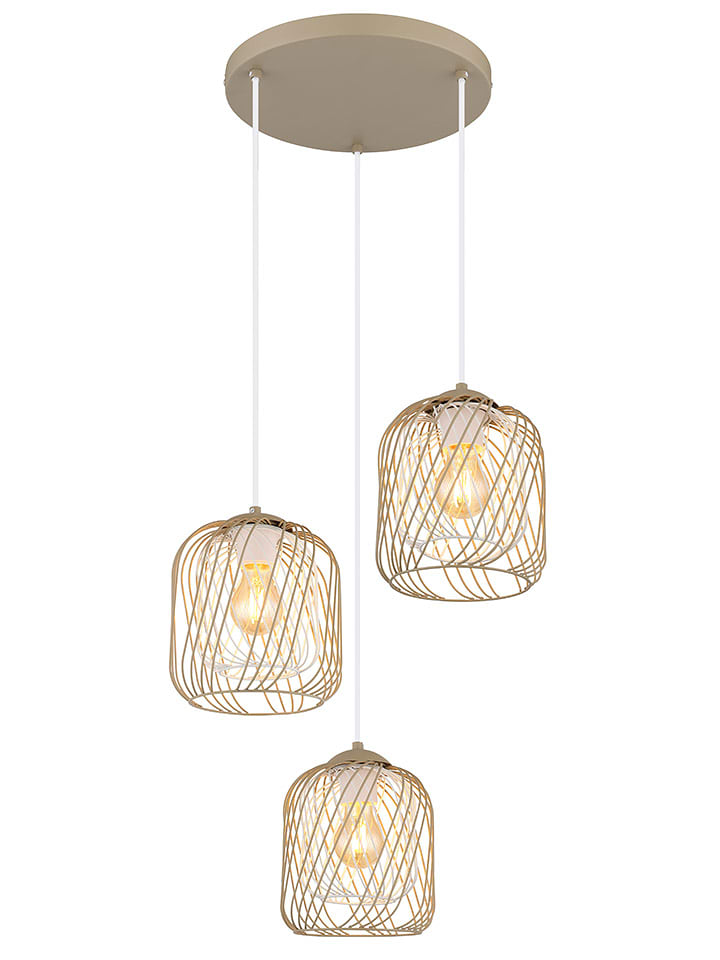 Globo lighting Lampa wisząca "Dichti" w kolorze złotym - wys. 120 x Ø 39,4 cm rozmiar: onesize