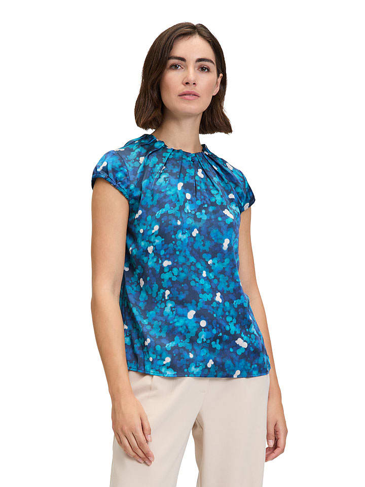 BETTY & CO Bluzka w kolorze granatowo-morsko-białym rozmiar: 42