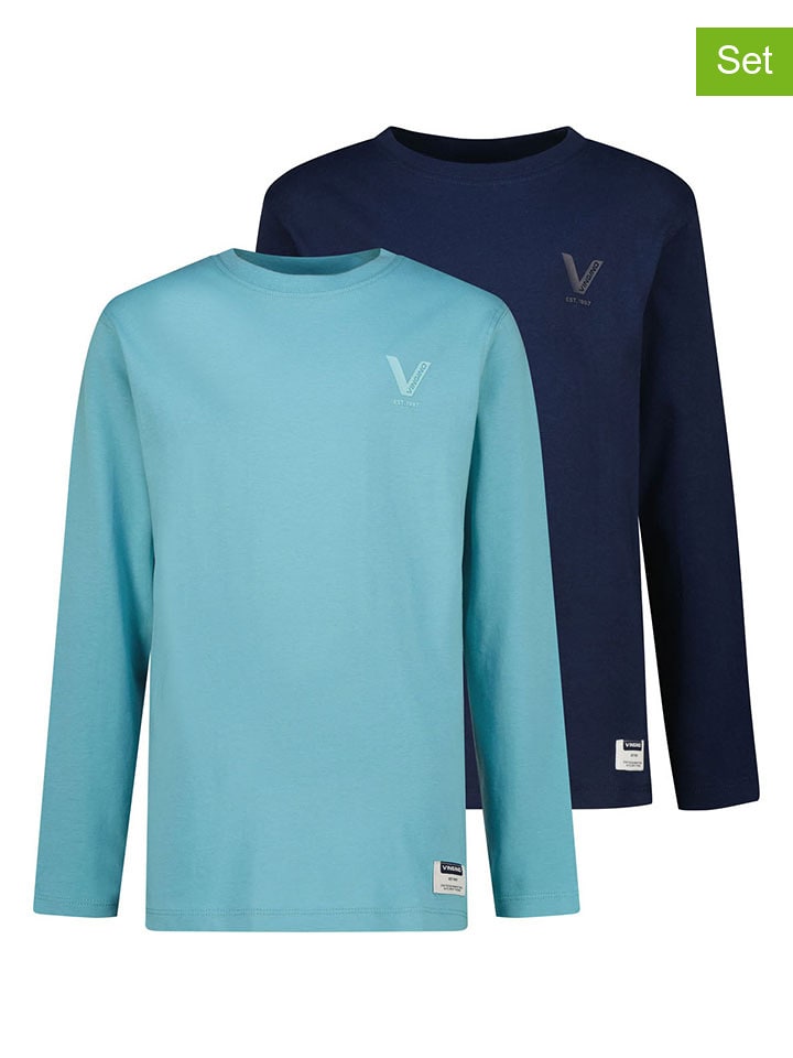 Vingino Koszulki (2 szt.) w kolorze błękitnym i granatowym rozmiar: 104