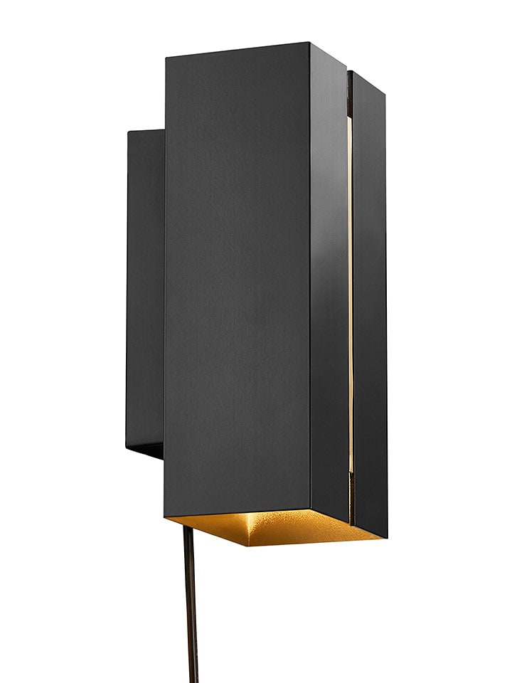 Nordlux Lampa ścienna LED "Curtiz" w kolorze czarnym - wys. 18 cm rozmiar: onesize