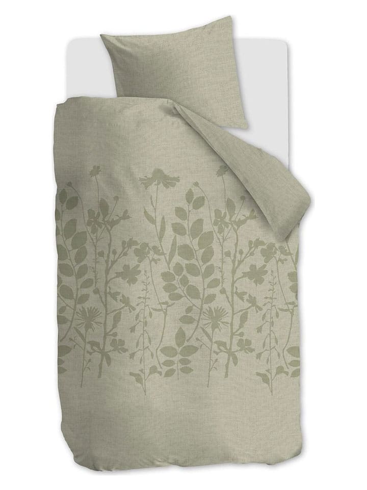 ariadne Komplet pościeli "Plant" w kolorze zielonym rozmiar: 155x220 cm