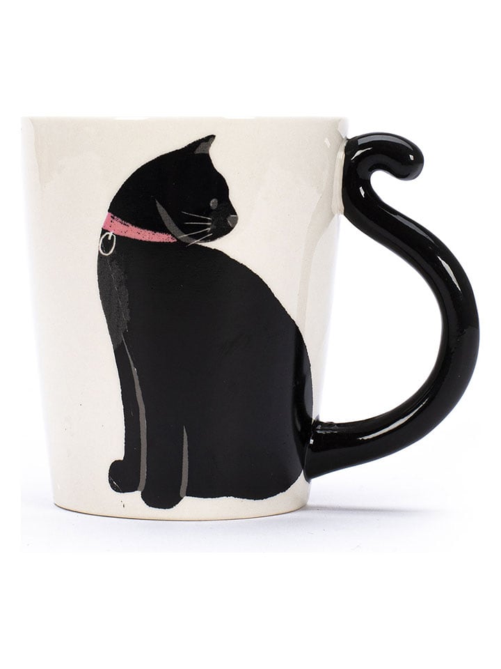 Tri-Coastal Design Kubek w kolorze biało-czarnym -10,8 x 13,2 x 9,2 cm rozmiar: onesize