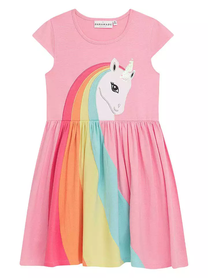 Danamade Sukienka "Dnara" w kolorze jasnoróżowym rozmiar: 128