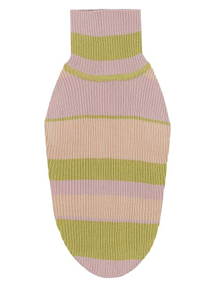 VOV & VUF Sweter w kolorze beżowo-zielono-jasnoróżowym dla psa rozmiar: L