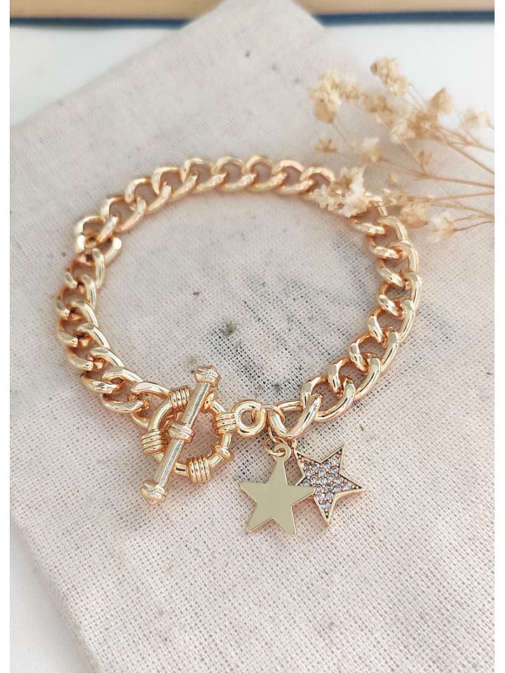 atelier MIU Pozłacana bransoletka z cyrkoniami rozmiar: onesize