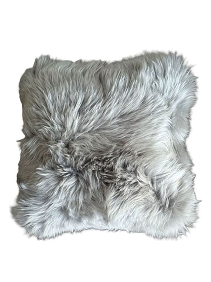 Kaiser Naturfellprodukte Wełniana poduszka w kolorze szarym rozmiar: 45x45 cm