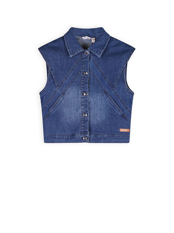 No-No Kamizelka dżinsowa "Dory" w kolorze niebieskim rozmiar: 146-164