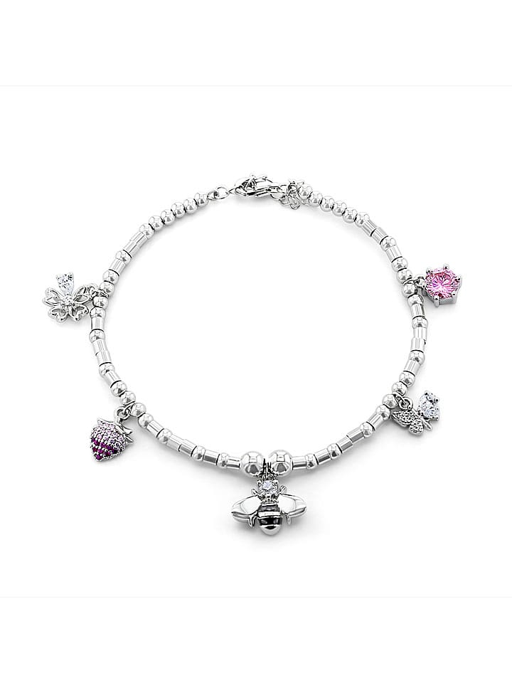 CHARM'S Srebrna bransoletka z zawieszką rozmiar: onesize