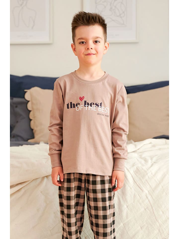 Doctor Nap Piżama w kolorze beżowym rozmiar: 110/116