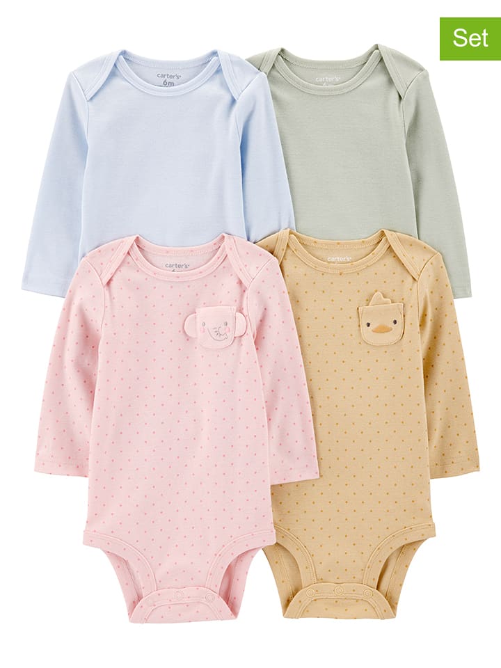 carter's Body (4 szt.) w różnych kolorach rozmiar: 74