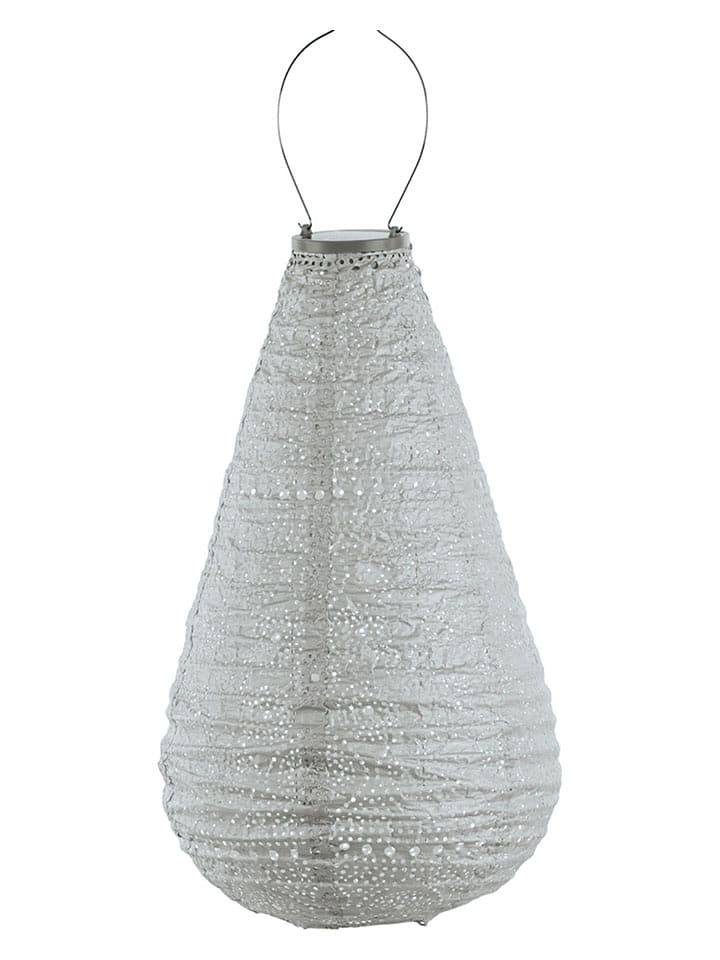 Lumiz Lampion solarny LED "Spectare Drop" w kolorze srebrnym - wys. 48 x Ø 28 cm rozmiar: onesize