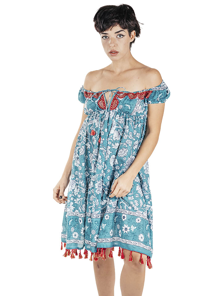 Isla Bonita by SIGRIS Sukienka w kolorze błękitnym rozmiar: XL