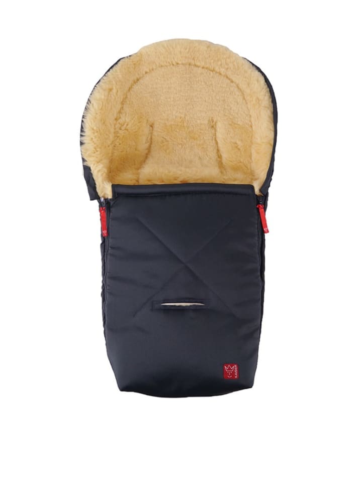 Kaiser Naturfellprodukte Śpiworek wełniany "Emma" w kolorze granatowym - 40 x 80 cm rozmiar: onesize