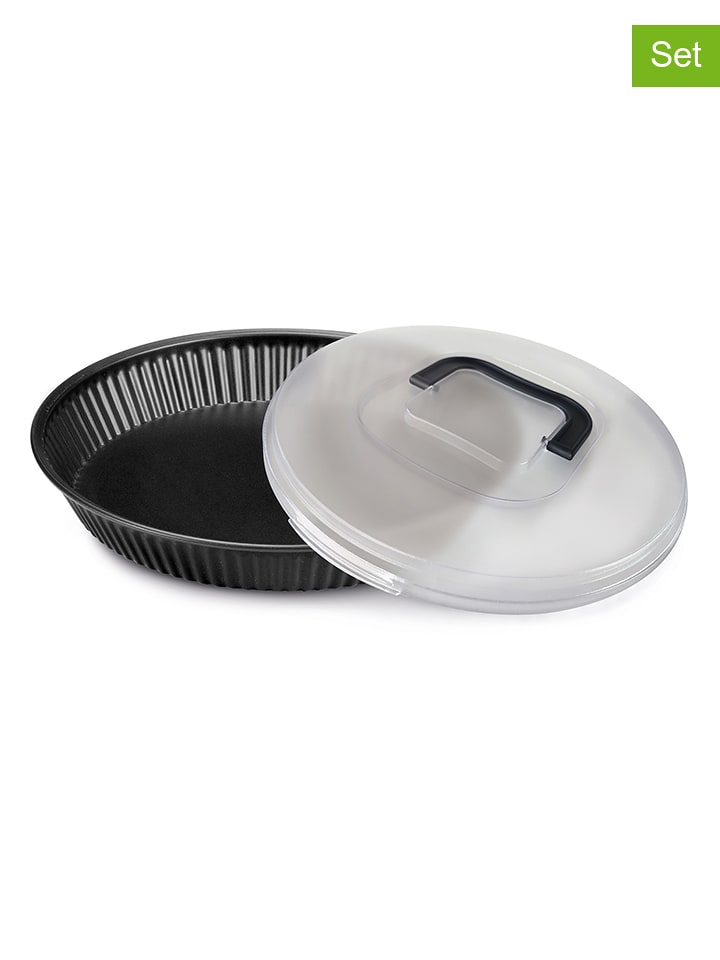 Guardini 2-częściowy zestaw przenośny w kolorze czarnym - Ø 28 cm rozmiar: onesize