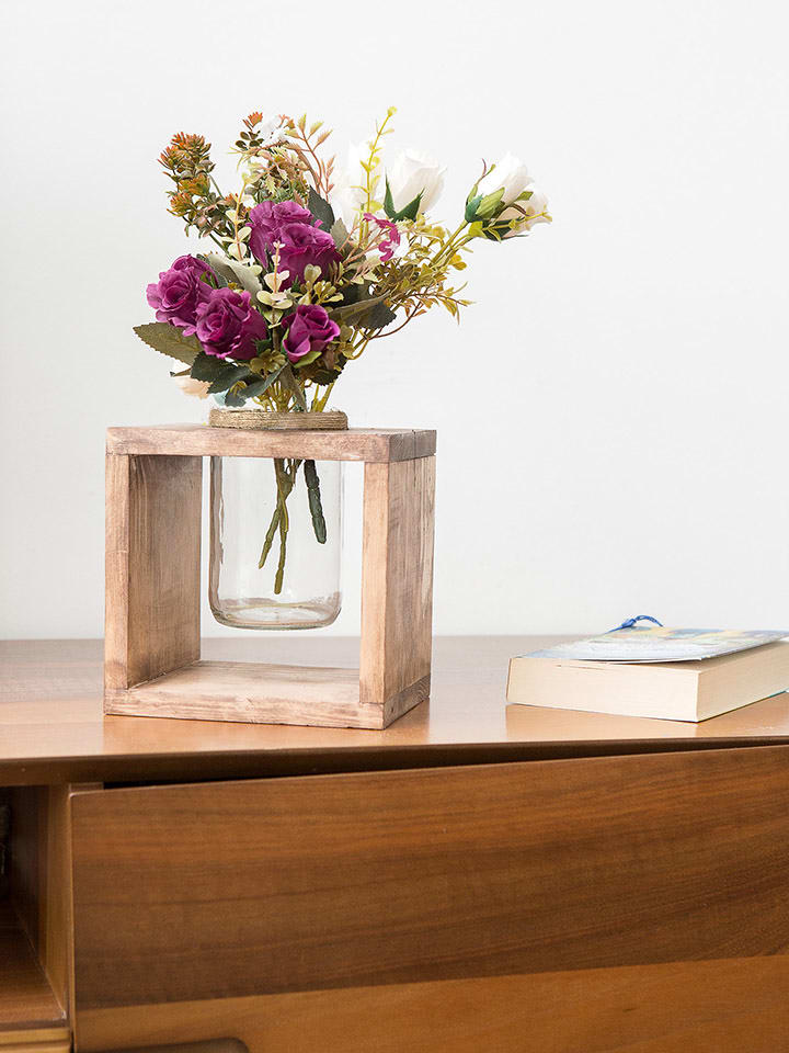 Scandinavia Concept Stojak w kolorze jasnobrązowym na rośliny - 20 x 20 x 15 cm rozmiar: onesize