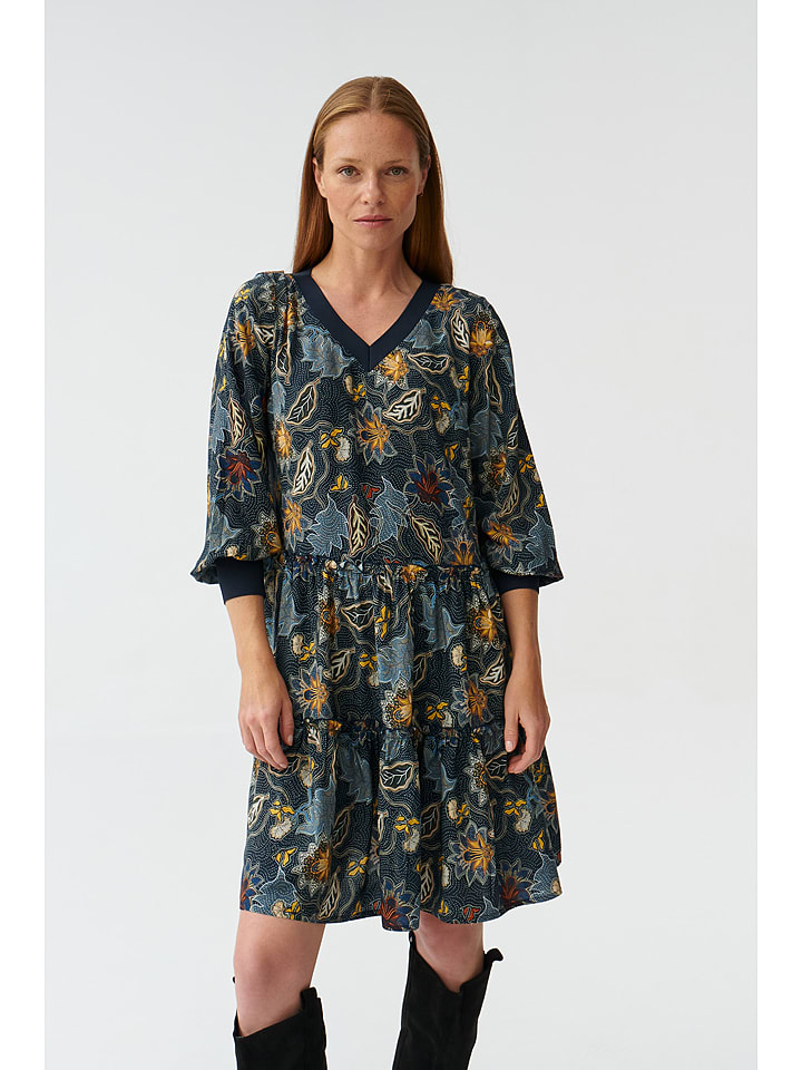 TATUUM Sukienka w kolorze granatowo-żółtym rozmiar: 46