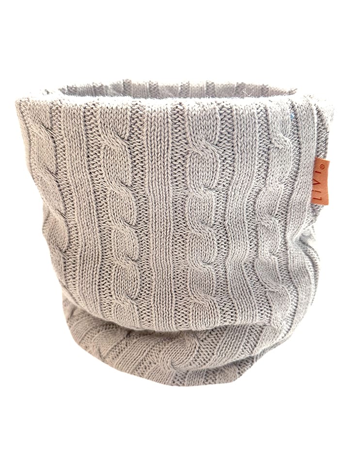 LiVi Szal-koło "Strick Liv" w kolorze jasnoszarym - 50 x 24 cm rozmiar: onesize