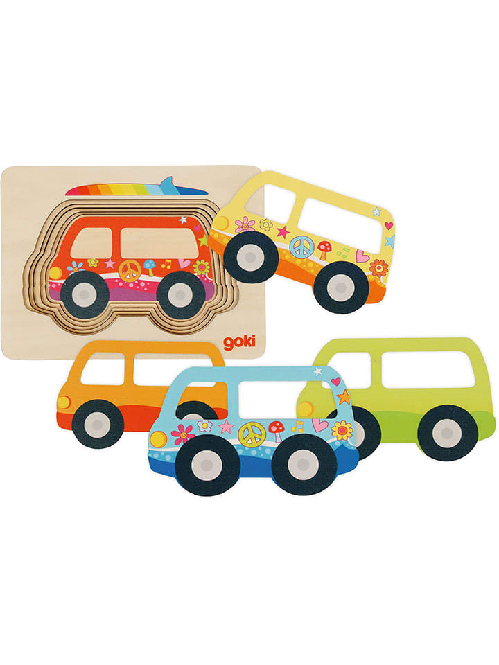 Goki 5-częściowe puzzle "Van" - 2+ rozmiar: onesize