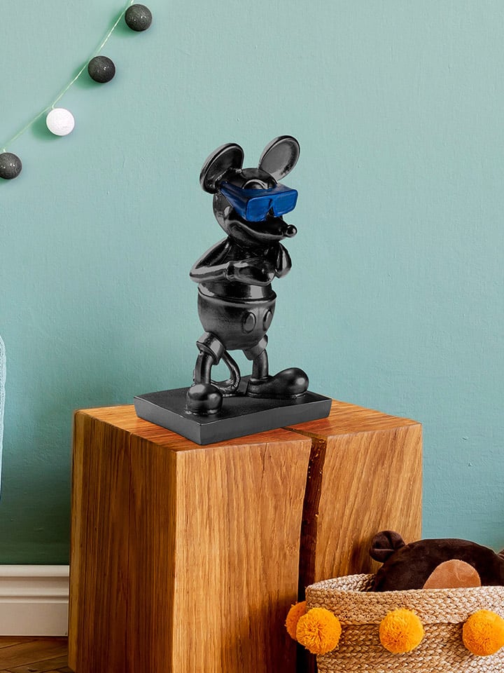 Evila Figurka dekoracyjna "Souris" w kolorze czarno-niebieskim - 18 x 32 x 12 cm rozmiar: onesize