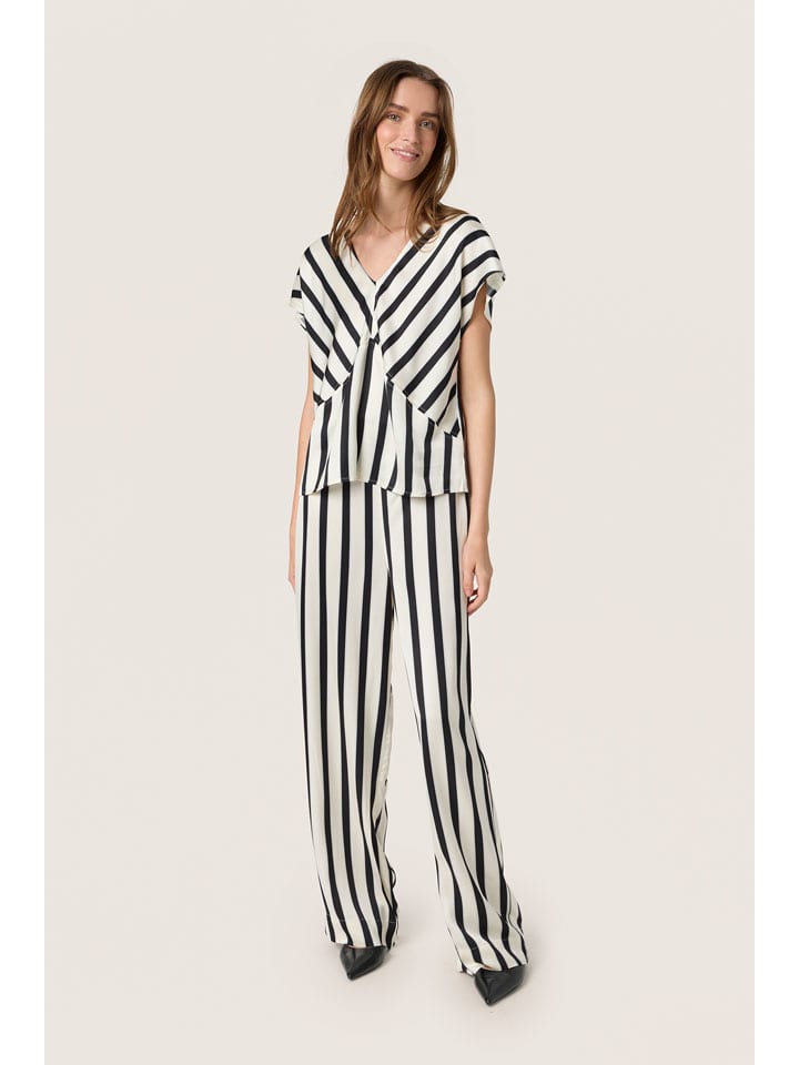 Soaked in Luxury Bluzka w kolorze biało-czarnym rozmiar: XS