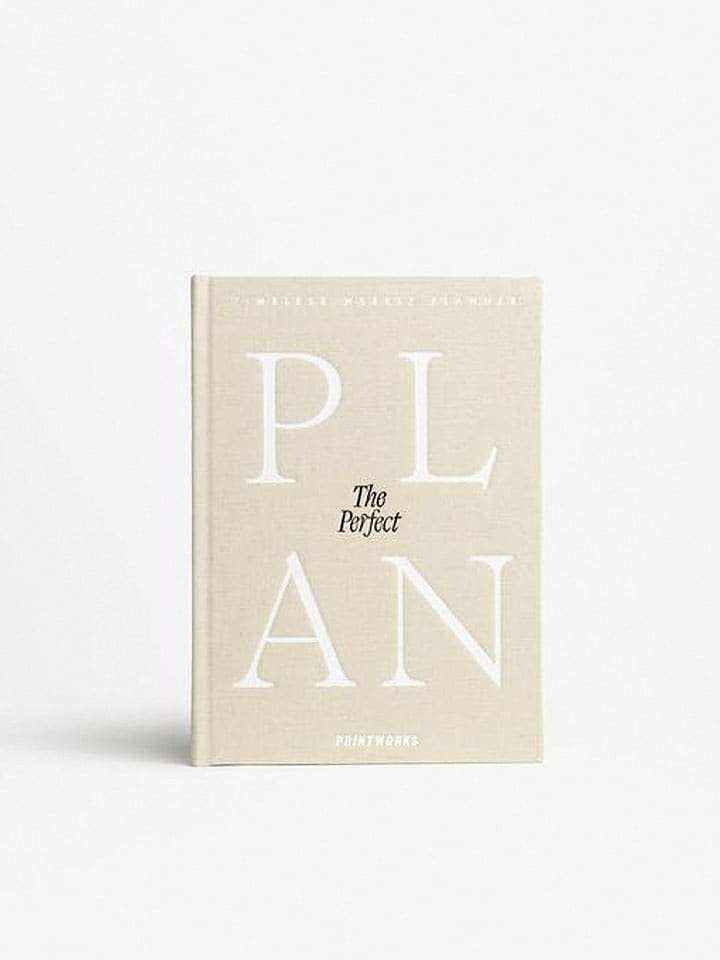Printworks Planer tygodniowy "The Perfect Plan" w kolorze beżowym - 15,2 x 21 x 1,5 cm rozmiar: onesize