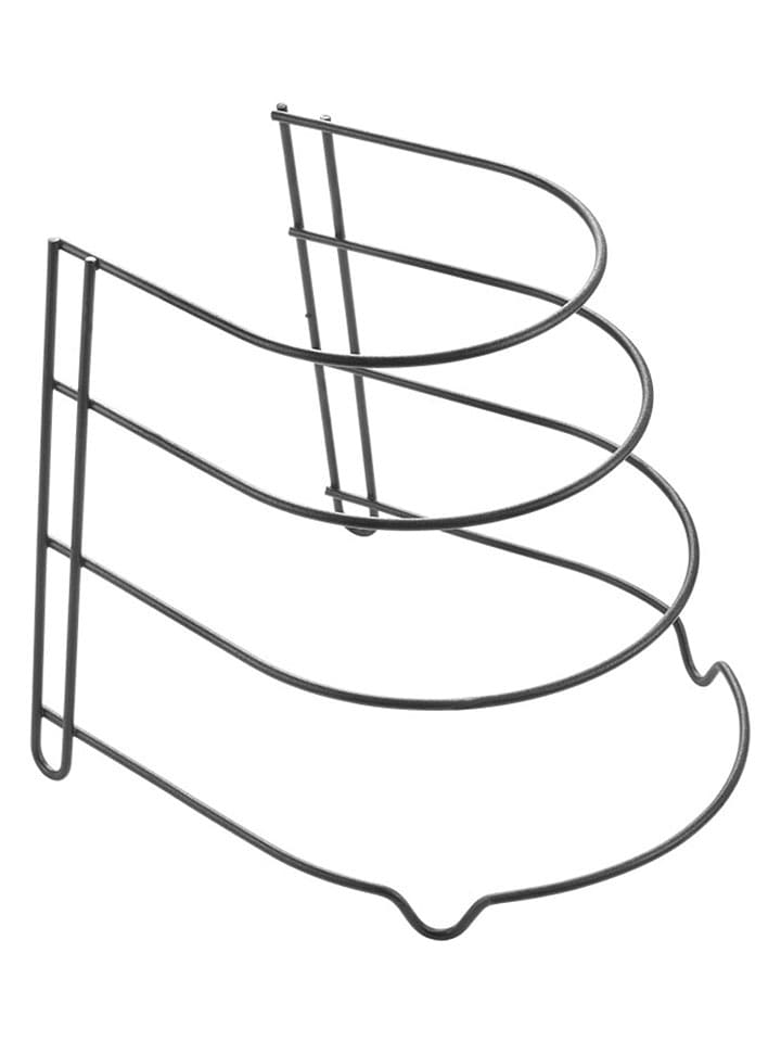 metaltex Półka w kolorze czarnym do patelni - 24 x 26 x 23 cm rozmiar: onesize